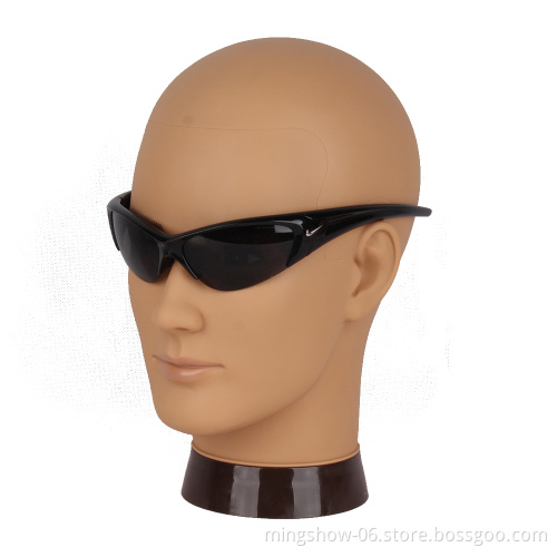 Professional fat silicone male mannequin head for wig making and display, hat, helmet, glasses or masks display